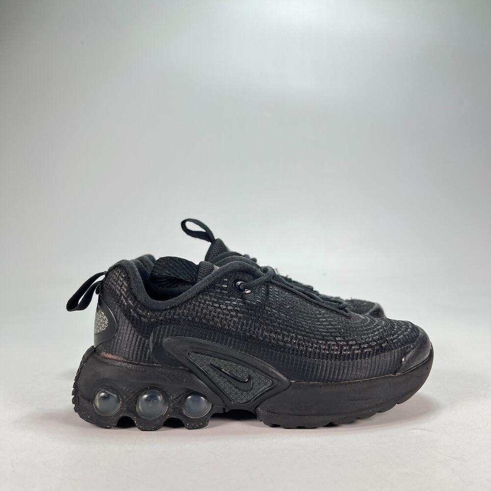 Nike Air Max DN Triple Black Casual Sneakers Chunky Shoes FN4453-004 Kids Sz 11C